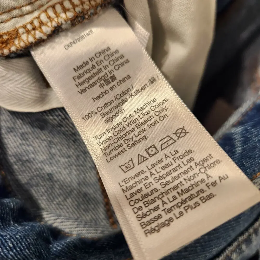 Madewell Baggy Straight high-rise blue jeans size 33 - Picture 8 of 8